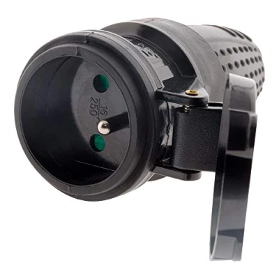 Imagen de Fem.Connector 10 16a Rubber 2p+e Straight out