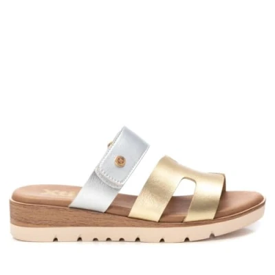 Imagen de XTI Mules de tacón, Mujer, Talla: 40, Gold Fibra sintética