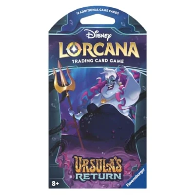 Imagen de Ravensburger Disney Lorcana TCG: Ursula&#039;s Return Paquete de Refuerzo Individual Surtido (12 Tarjetas) para Edades 8 años en adelante