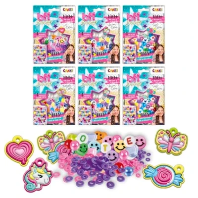 Imagen de CRAZE BFF Beadys Bag 6er Pack Set de Pulseras la amistad, DIY para hacer uno mismo, manualidades niños