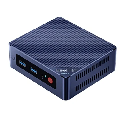 Imagen de Beelink Mini S12 Pro PC, Intel Alder Lake N100 (4C/4T, hasta 3,4GHz) 16GB DDR4 RAM 500GB M.2 2280 SSD, Ordenador de Sobremesa 4K 60Hz Doble HDMI, WiFi6, Bluetooth 5.2, Gigabit Ethernet