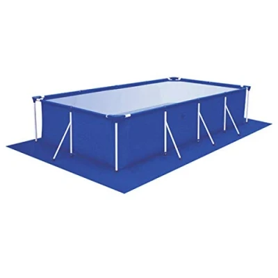 Imagen de Courti alfombra de suelo piscina, rectangular, tejido suelo, impermeable, plegable, protector cuadrada para diferentes piscinas hinchables (alfombra)