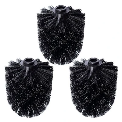 Imagen de Schramm® 3 Pack WC Cabeza de escobilla Recambio Negro escobillas Individualmente recambiable Inodoro