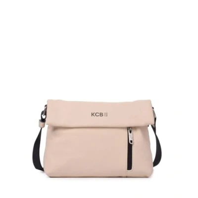 Imagen de Bandolera Antirrobo Mediana KCB Strong Diseño Compacto y Resistente Seguro Ideal para Uso Diario Asas Ajustables 100% Vegano Color Beige