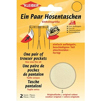 Imagen de Kleiber Bolsillo Quick 1 par, Algodón Poliéster, Beige, 18,5 cm x 16