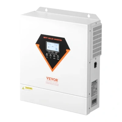 Imagen de VEVOR 3500 W Inversor Solar Híbrido, Cargador de Energía Onda Sinusoidal Pura Todo en Uno, con Controlador MPPT 100 A Integrado, para Sistema Fuera la Red Batería