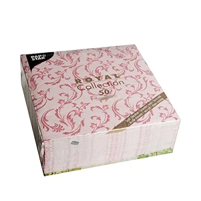 Imagen de Papstar, Royal Collection 84999 Servilletas (50 unidades, pliegue 1/4, 40 x cm), color burdeos