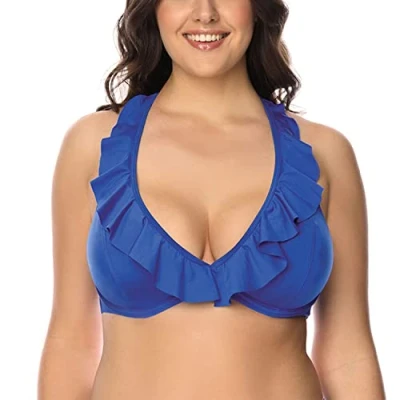 Imagen de Vivisence Top de bikini, Mujer, Talla: 80E, Blue