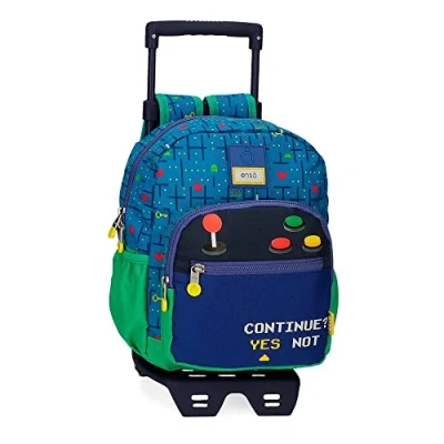 Imagen de Enso Gamer Mochila Preescolar con Carro Azul 23x28x10 cms Poliéster 6,44L
