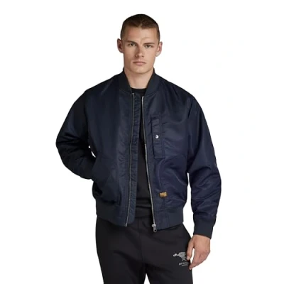 Imagen de G STAR RAW Chaqueta de Bombardero, Azul (Salute D24754 C143 C742), XXL para Hombre