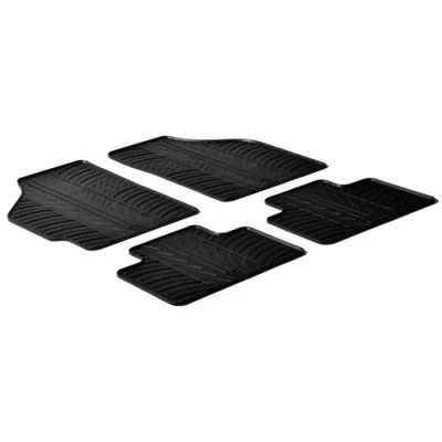 Imagen de Gledring 0137 Juego de alfombrillas suelo Caucho delante y detrás 4 negro 750mm 550mm FIAT: Punto II Hatchback