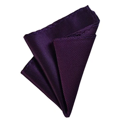 Imagen de DonDon Pañuelos de bolsillo hombre 21 x cm para ocasiones especiales Morado