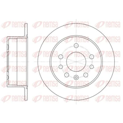 Imagen de REMSA 6532.00 Disco de freno Eje trasero 260, 260 10 5 macizo OPEL: Vectra A CC, Berlina