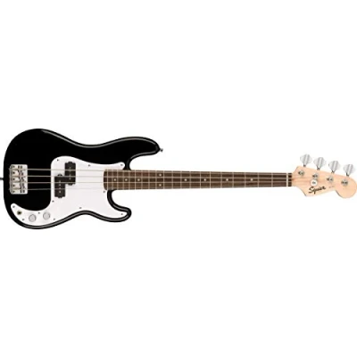 Imagen de Fender Bajo eléctrico Squier Mini Precision Bass IL Negro, Incluye cursos virtuales gratuitos en Play