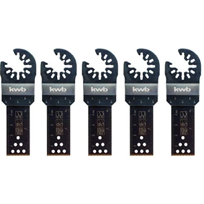 Imagen de kwb AKKU TOP Juego de 5 hojas sierra inmersión universales 22 mm para todas las máquinas comerciales