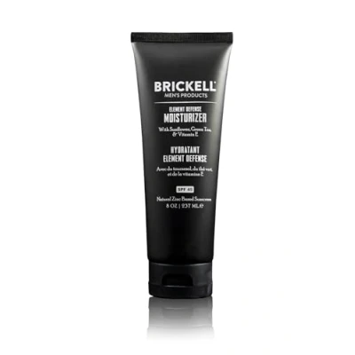 Imagen de Brickell Men&#039;s Hidratante Element Defense con SPF45 Para Hombres, Natural y Orgánico, Protector Solar Zinc SPF45, Hidrata Protege La Piel Contra Los Rayos UVA/UVB, 237 Mililitros, Sin Perfume