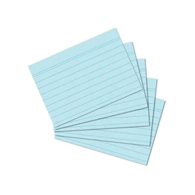 Imagen de Herlitz 10836237 Fichas (A7, rayadas, 100 unidades), color azul