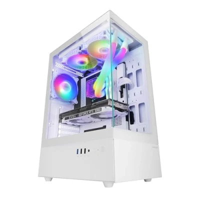 Imagen de Mars Gaming MC XO Semitorre ATX Doble Cristal Templado Ventilador Frgb 120mm Cámara Blanco