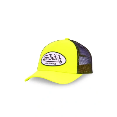 Imagen de Von Dutch Gorra Hombre y Mujer Ajustable, Trucker Fresh, amarillo, Talla única