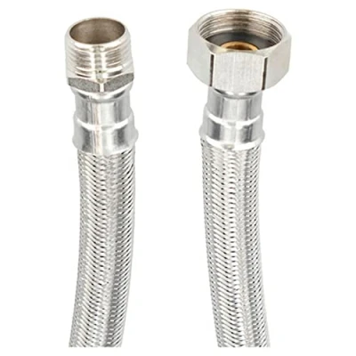 Imagen de Latiguillo Fontastock Acero Inoxidable AISI 304 EPDM Macho 1/2&quot; Hembra 3/4&quot; 40 cm (Referencia: S6500113)