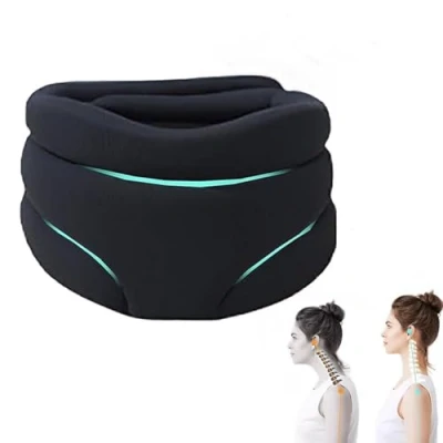 Imagen de Cervicorrect Neck Brace, Soft Brace Cervical Collar for Snoring, Sleeping Foam, Wraps Keep Vertebrae Stable and Aligned
