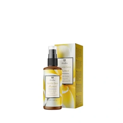 Imagen de QKnatur Aceite Seco Monoi. Hidratación y nutrición para la piel el pelo. Con una Rápida Absorción 100 ml. Masaje, Cara, Cuerpo, Cabello.