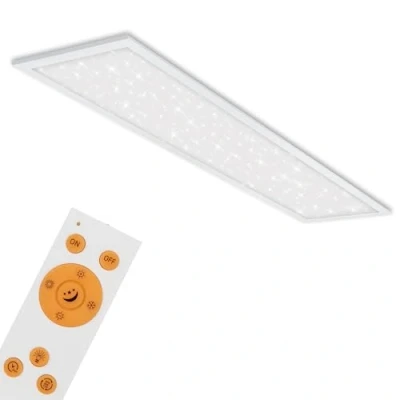 Imagen de BRILONER Leuchten Panel led, lámpara de techo con decoración estrellas, regulable, control temperatura color (CCT) remoto, 36 W, 3800 lúmenes, blanco