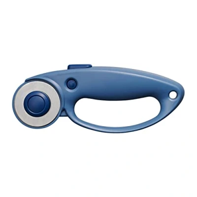 Imagen de Fiskars Cúter rotatorio, Cuchilla giratoria con mango de bucle, Para diestros y zurdos, 45 mm, Mountain Haze (Azul), 1066465