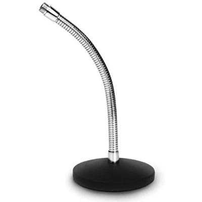 Imagen de Audibax SM46 Soporte de Micrófono Mesa Escritorio con Base Redonda Palo Flexible y Resistente Estable Robusta 13 cm Diámetro 16 Altura
