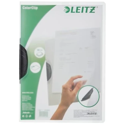 Imagen de LEITZ 41750195 Dossiers CLASSIC PP rígido clip plástico DIN A4 capacidad 30 hojas color negro