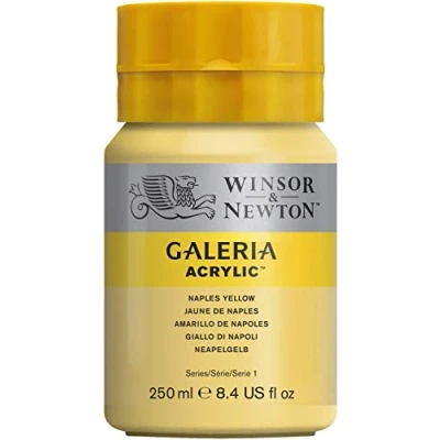 Imagen de Winsor &amp; Newton Galería Pintura Acrílica , 250 ml, Amarillo (Naples Yellow)