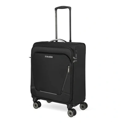 Imagen de travelite Maleta de Equipaje Mano con 4 Ruedas para Lufthansa, Austrian + Swiss, Cerradura combinación integrada, Trolley Blando función Enganche, 55x40x23 cm, 41 l, 2,5 kg