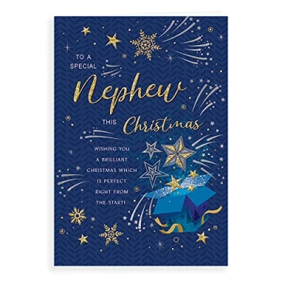 Imagen de Regal Publishing C85563 Tarjeta de Navidad (22,8 x 15,2 cm), diseño sobrino