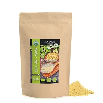 Imagen de fieno greco biologico macinato (500g), semi di macinato, da coltivazione biologica controllata, polvere