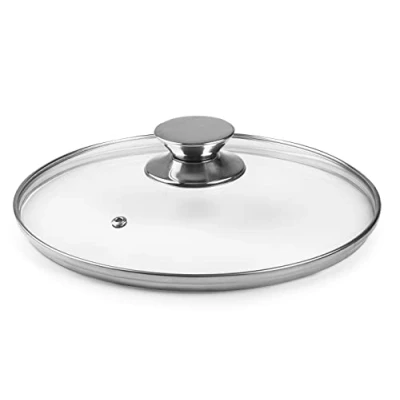 Imagen de IBILI 971632 Tapa de cristal pomo inox 32 CM