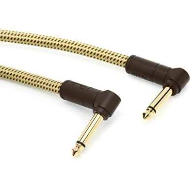 Imagen de Fender Cable Deluxe Series, 15 cm, tweed, 2 unidades, x angled