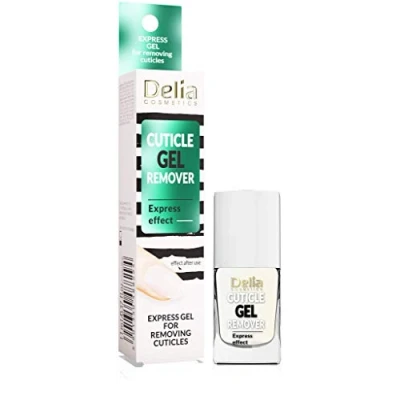 Imagen de Delia Cosmetics Removedor de cutículas, fórmula gel, suavizante con aloe vera y vitaminas A F, suaviza rápidamente el pecado seco, 11 ml