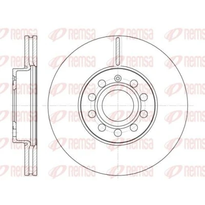 Imagen de REMSA 6648.10 Disco de freno Eje delantero 287,8, 287,8 24,9 9 ventilado VOLKSWAGEN: Golf 5, 6, 7, SEAT: Leon II Hatchback