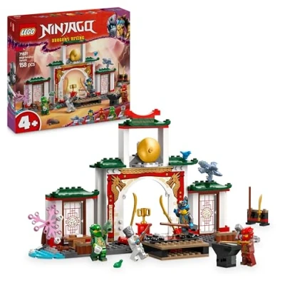 Imagen de LEGO Ninjago Templo Ninja del Spinjitzu Maqueta de Construcción con 4 Minifiguras Zane, NYA, Kai y Lloyd Armas Dragón Juguete, Regalo para Niños Niñas Años o Más 71831