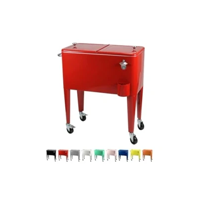 Imagen de Kailua Cooler Nevera Americana, Carro refrigerador, Enfriador de Bebidas (Rojo)
