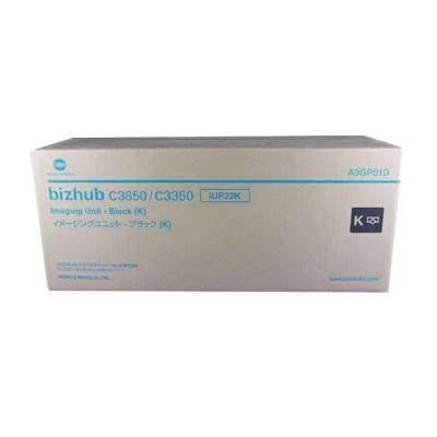Imagen de Konica Minolta Tambor Original Bizhub C 3350 22, iup22 K a3gp01d Premium Carga Negro 60.000 páginas