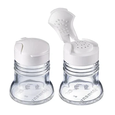 Imagen de Westmark Especiero universal, Capacidad: 40 ml cada uno, Vidrio/plástico, Paris Snap, Blanco/transparente, 63052270