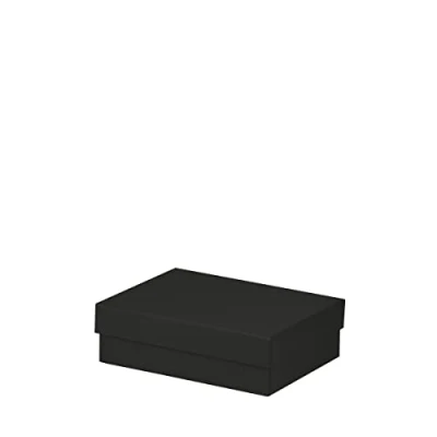 Imagen de Rössler Papier 13401453705 Caja rectangular de cartón Boxline, 140 x 190 60 mm, negra, 1 unidad