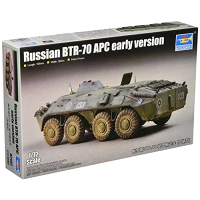 Imagen de Trumpeter TRU07137 1/72 BTR70 APC, versión temprana, Color Diferentes, Various (WA San Development Macau 07137)