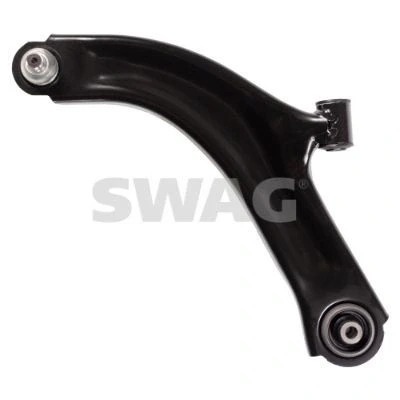 Imagen de SWAG 60 92 4251 Barra oscilante, suspensión de ruedas con apoyo Eje delantero, izquierda, debajo Brazo oscilante transversal Chapa acero 18