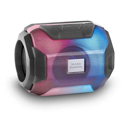 Imagen de Altavoz Bluetooth Rgb Mars Gaming Msbax Negro Compacto10w Usb/microsd/radio
