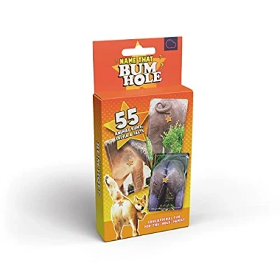 Imagen de Name That Bumhole Adivina los animales de sus abejas, juego preguntas animales, 55 tarjetas 4.9 x 3.2 pulgadas (12.5 8.1 cm)
