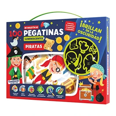 Imagen de MALETIN 100 PEGATINAS LUMINESCENTES PIRATAS