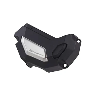 Imagen de POLISPORT 8486000001 Protector tapa de alternador fabricado en plástico resistente compatible con motocicletas Yamaha color Negro