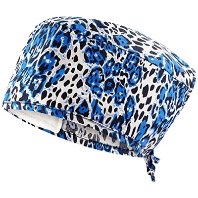 Imagen de Adelina Gorro Quirofano Enfermera Gorros Mujer en Apuros Accesorio para Personal Médico, leopardo, Talla única